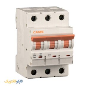 «کلید مینیاتوری سهپل EP8-3 لنا افراتاب – جریان 2 تا 63 آمپر – قدرت قطع 6KA – تیپ B-C-D»